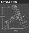 Loflin Grapple Bucket Single Tine